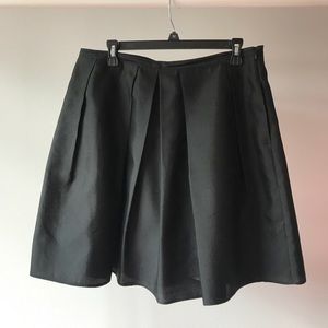 Burberry fit and flare black skirt